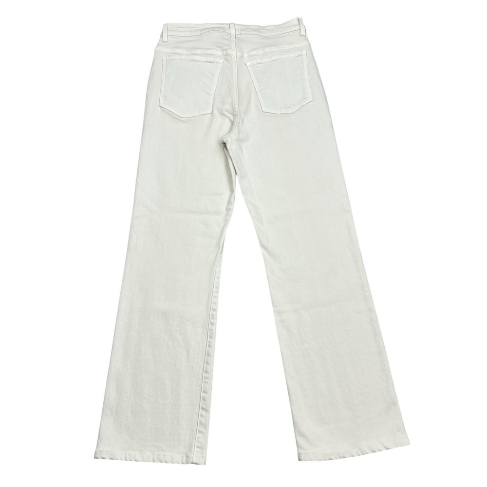 Khaite Jeans Womens Size 30x29 White Danielle High Rise Straight Denim - Picture 2 of 9